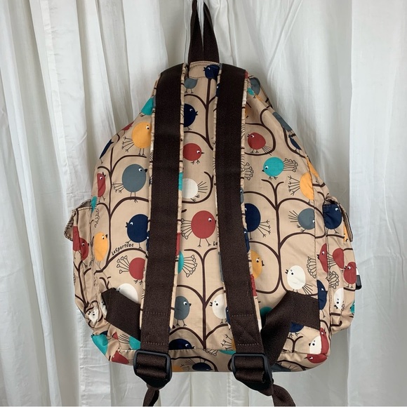 LESPORTSAC Bird Print Voyager Backpack Excellent Condition - Picture 7 of 15